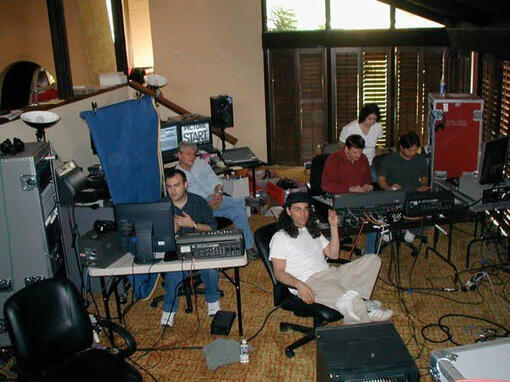 Mixing for a Friends and Family on Bruce Almighty with Tom Shadyac.